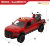 Speed&Go - Coche Policia Fric Pick Up 1:12 c/Moto Luz&Sonido