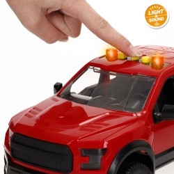 Speed&Go - Coche Policia Fric Pick Up 1:12 c/Moto Luz&Sonido
