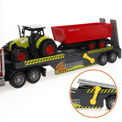 Speed&Go - Camión Remolque Fricción 1:14 c/Tractor Luz&Sonido
