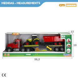 Speed&Go - Camión Remolque Fricción 1:14 c/Tractor Luz&Sonido