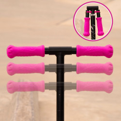 Patinete Scooter Plegable 2 ruedas Rosa c/Luces