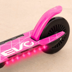 Patinete Scooter Plegable 2 ruedas Rosa c/Luces
