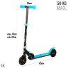 Patinete Scooter Plegable 2 ruedas Azul