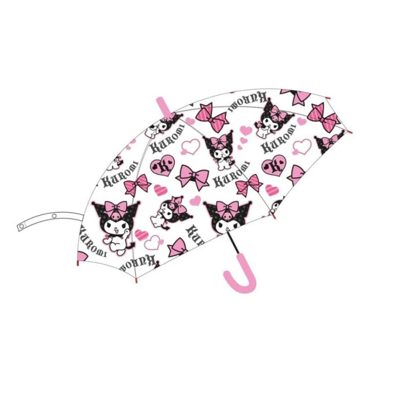 Kuromi Paraguas Seta Auto Niña 48 Cm