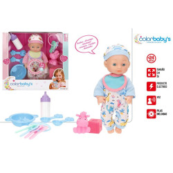 Colorbaby's - Bebe con Accesorios y Sonido 26 cm