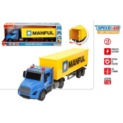 Speed&Go- Camión Contenedor Service Manful 1:16 Luz&Sonido