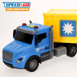 Speed&Go- Camión Contenedor Service Manful 1:16 Luz&Sonido