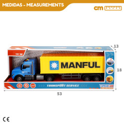 Speed&Go- Camión Contenedor Service Manful 1:16 Luz&Sonido