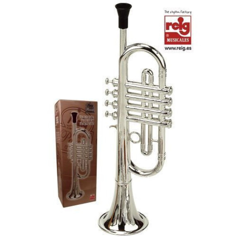 Trompeta Metalizado En Caja