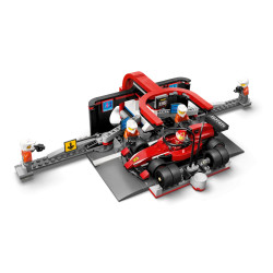 Lego City - Parada en Boxes de F1 y Equipo de Mecánicos con Coche Ferrari