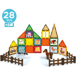 Educa Magnetics 28 Piezas de Bloques Magnéticos 3D