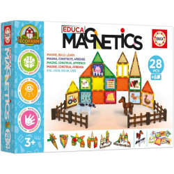 Educa Magnetics 28 Piezas de Bloques Magnéticos 3D