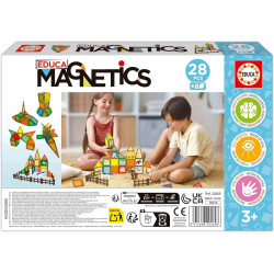 Educa Magnetics 28 Piezas de Bloques Magnéticos 3D