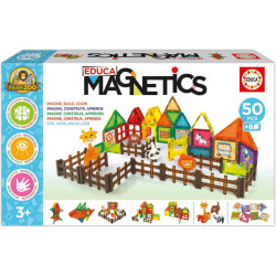 Educa Magnetics 50 Piezas de Bloques Magnéticos 3D