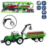 Market Farmers - Tractor Remolque Fricción 45 cm Luz&Sonido