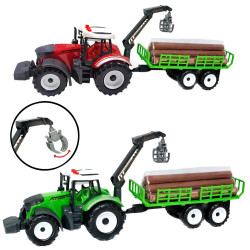 Market Farmers - Tractor Remolque Fricción 45 cm Luz&Sonido