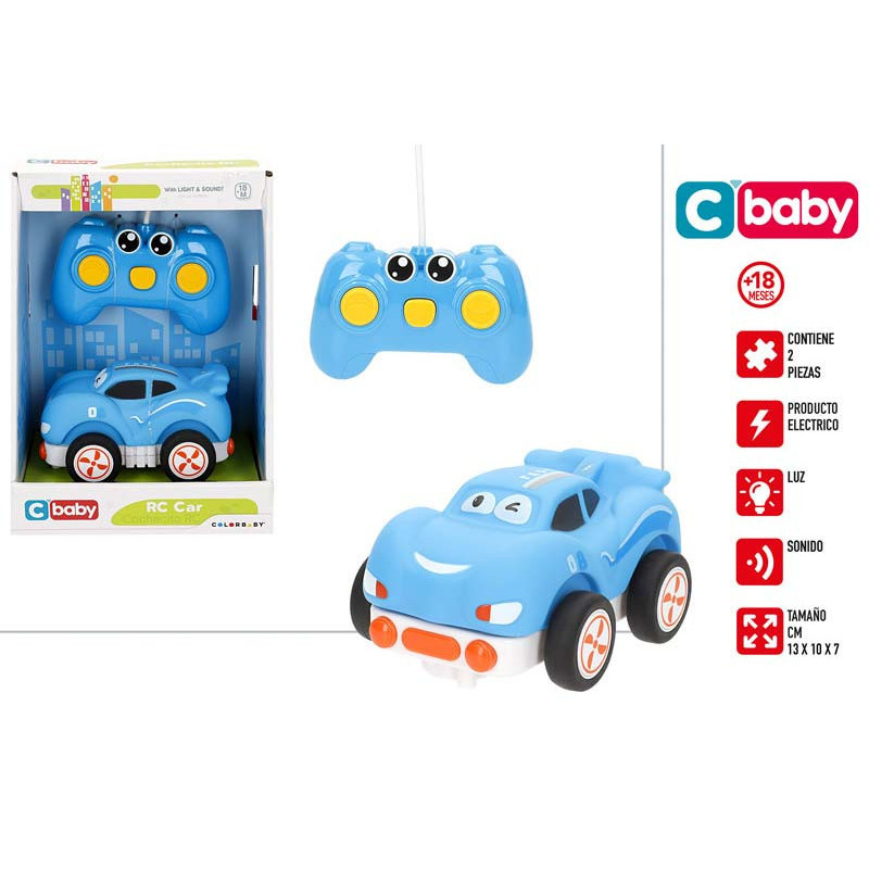 C'Baby - Coche R/C Baby 3 Funciones Luz&Sonido +18 meses
