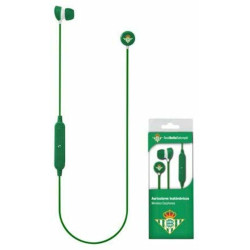 Auriculares Stereo Bluetooth Deportivos Universal Licencia Fútbol Real Betis