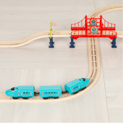 Tren Eléctrico De Juguete 43 Piezas De 82-181 Cm