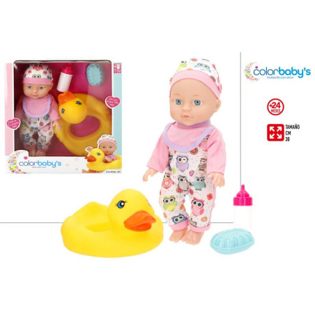 Bebe C/ Accesrios y Flotador Color Baby