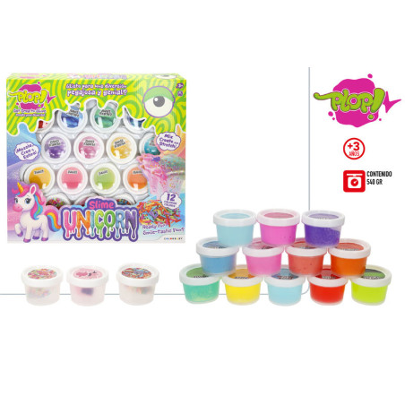 Set Crea Tu Slime Unicornio 12 Botes