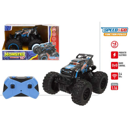 Speed&Go - Coche R/C Monster 4x4 1:16