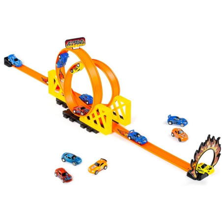 Pistas Con Dos Loopings y 2 Coches