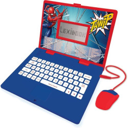 Lexibook - Ordenador Portátil Educativa Bilingüe Con 164 Actividades Spiderman