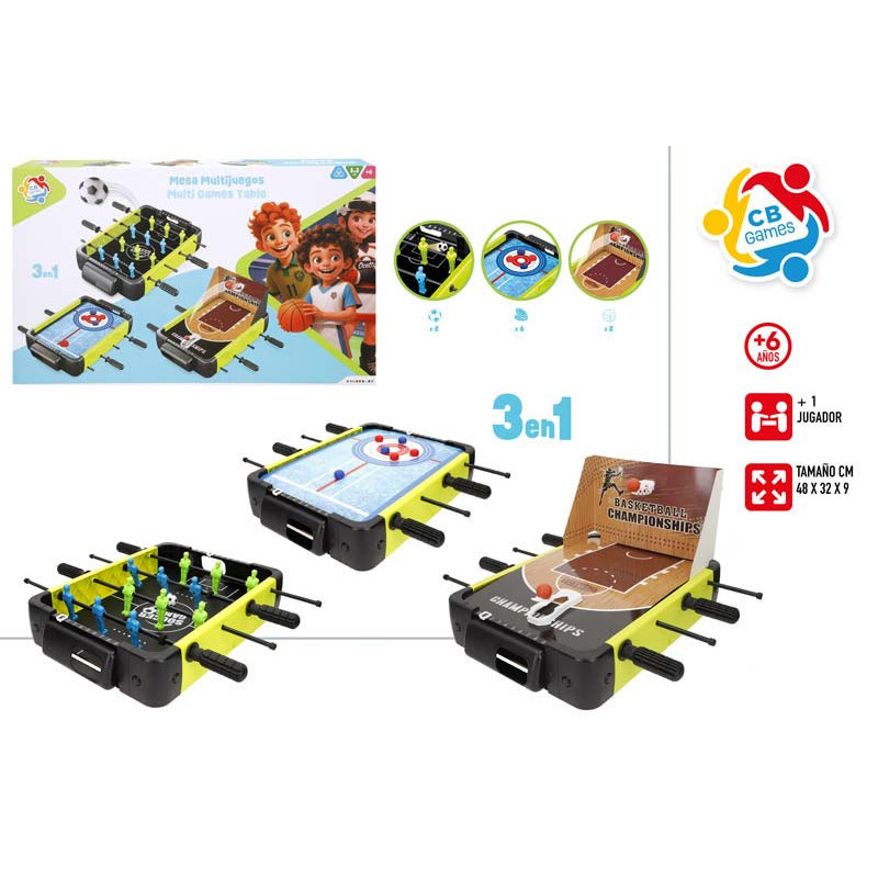 Colorbaby Cb Games - Set 3 Juegos De Mesa En 1