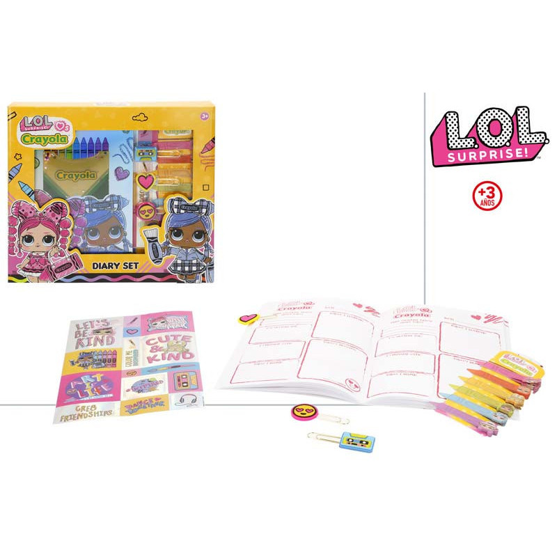 Lol Crayola Set Diario