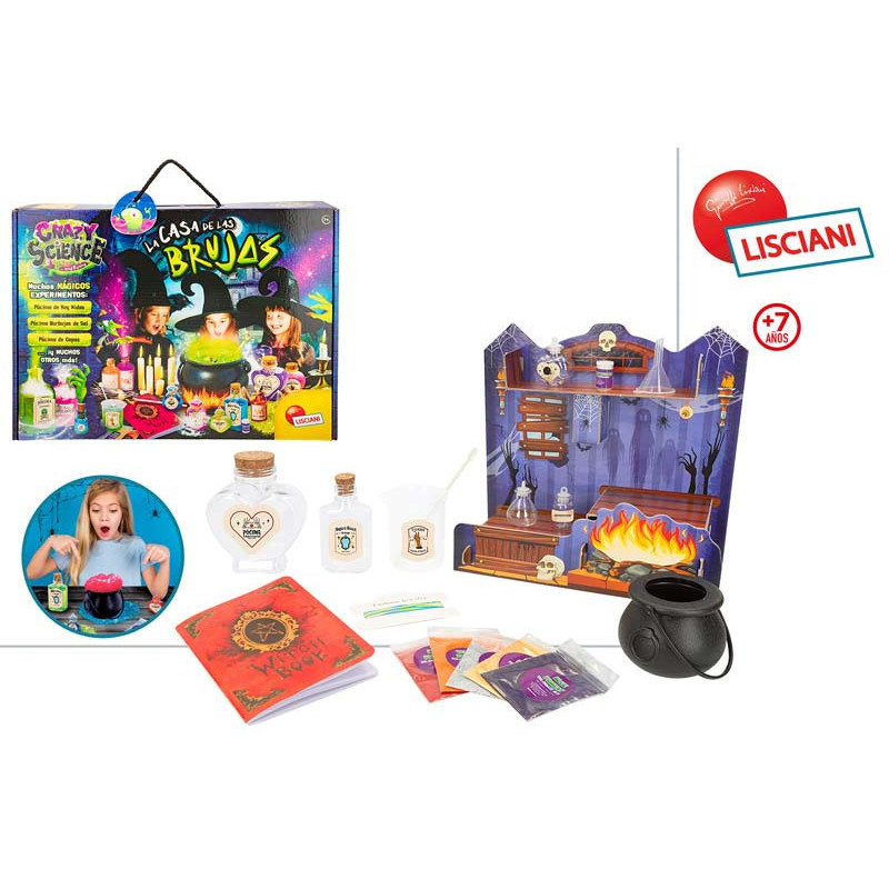Lisciani - Juego Científico De Brujas Crazy Science Para Hacer Pociones Y Experimentos