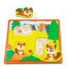 Liscinai - Puzzles Montessori Con Caja 3d Y Piezas De Animales
