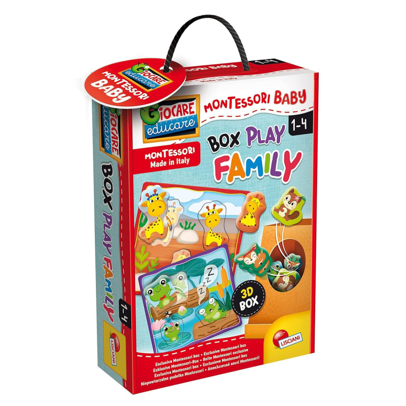 Liscinai - Puzzles Montessori Con Caja 3d Y Piezas De Animales
