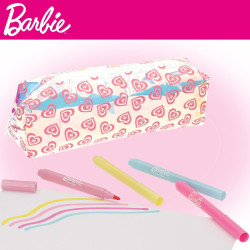 Barbie - Mochila Barbie Con Estuche, Botella Y Rotuladores De Colores Para Colorear