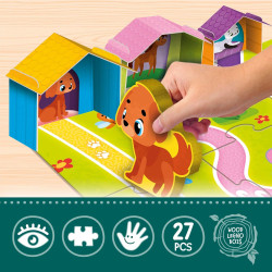 Lisciani - Puzzle Interactivo Montessori 12 Piezas Grandes