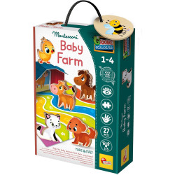 Lisciani - Puzzle Interactivo Montessori 12 Piezas Grandes