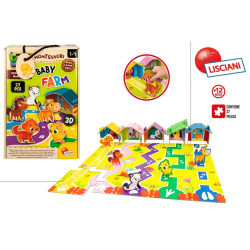 Lisciani - Puzzle Interactivo Montessori 12 Piezas Grandes