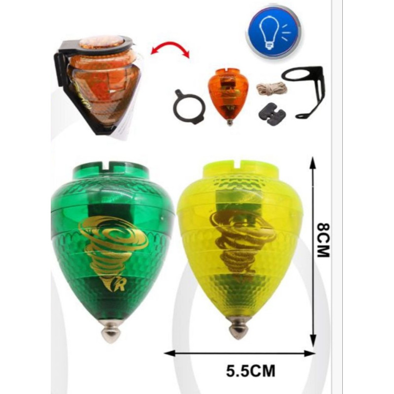 Trompo Luminoso Punta Giratoria