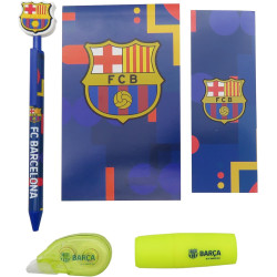 Set papeleria FC Barcelona con Block de Notas