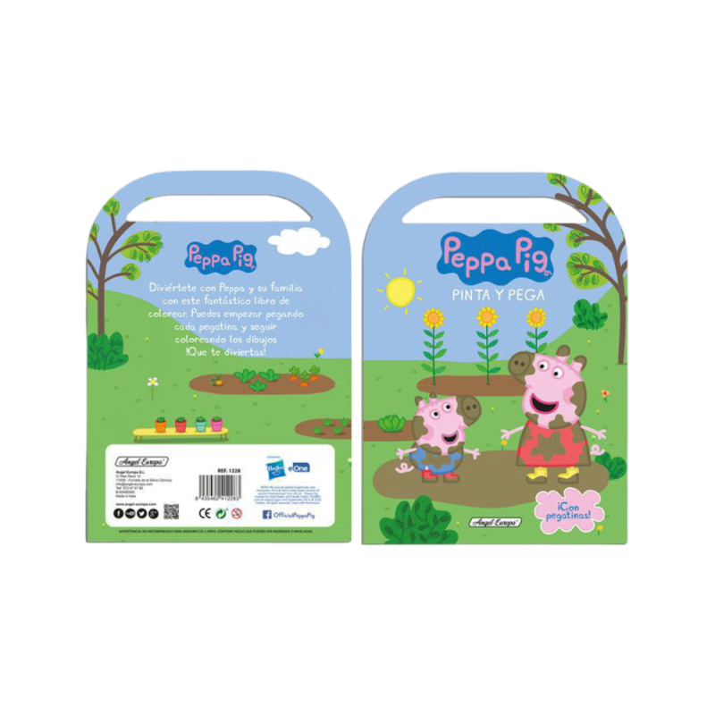 Libro Peppa Pig para Pinta y Pega