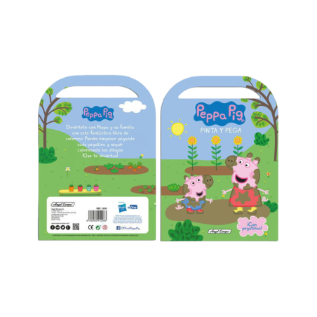 Libro Peppa Pig para Pinta y Pega