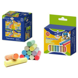 Tizas de Colores en Caja de 24 Unidades