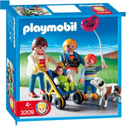 PLAYMOBIL Família con Perro y Carro 3209