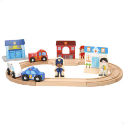 Circuito Madera 3 Vehiculos Woomax