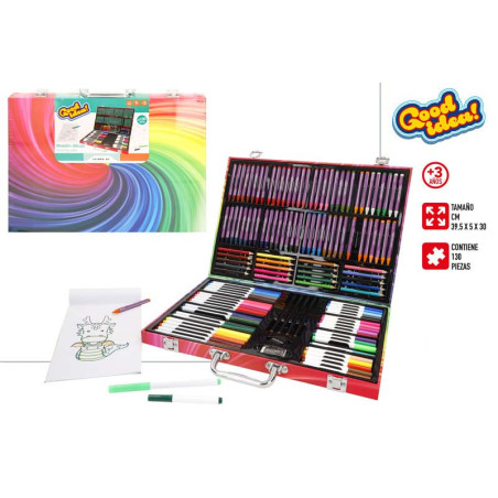 Maletin Dibujo 130 Piezas