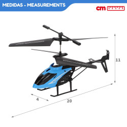 Helicóptero Teledirigido Giros 360 Grados y Alcance 50 Metros