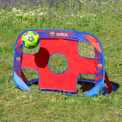Portería Plegable 4 en 1 del FC Barcelona con Diana 120X80cm