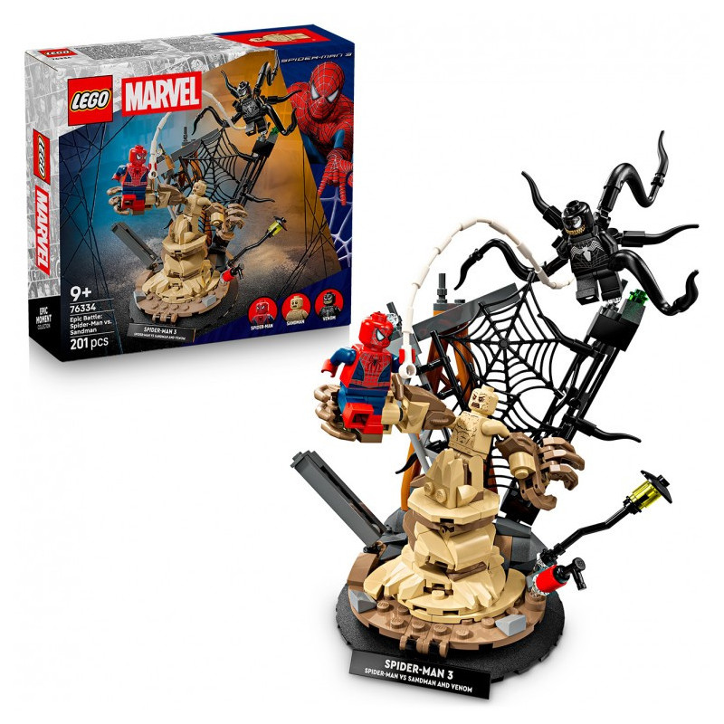 Lego Marvel Batalla Legendaria Spiderman v Sandman 76334
