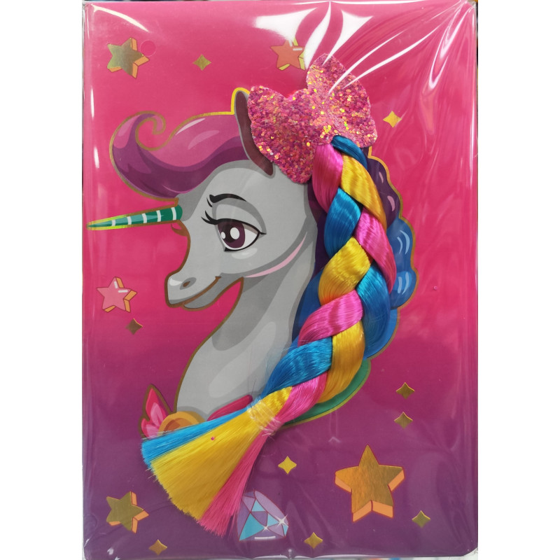 Bloc de Notas A5 14x21 Trenza Unicornio