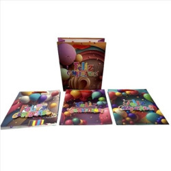 Bolsa de Regalo 40x30x12cm Feliz Cumpleaños